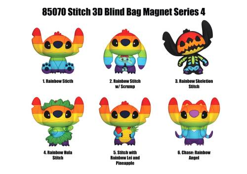 STITCH - Seria 4 - Magnesy piankowe 3D w ślepych torebkach (display 12 szt.)