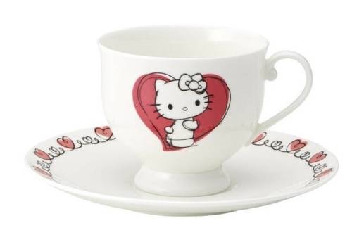HELLO KITTY - Hello Kitty - Filiżanka i spodek "Bone China" 240ml