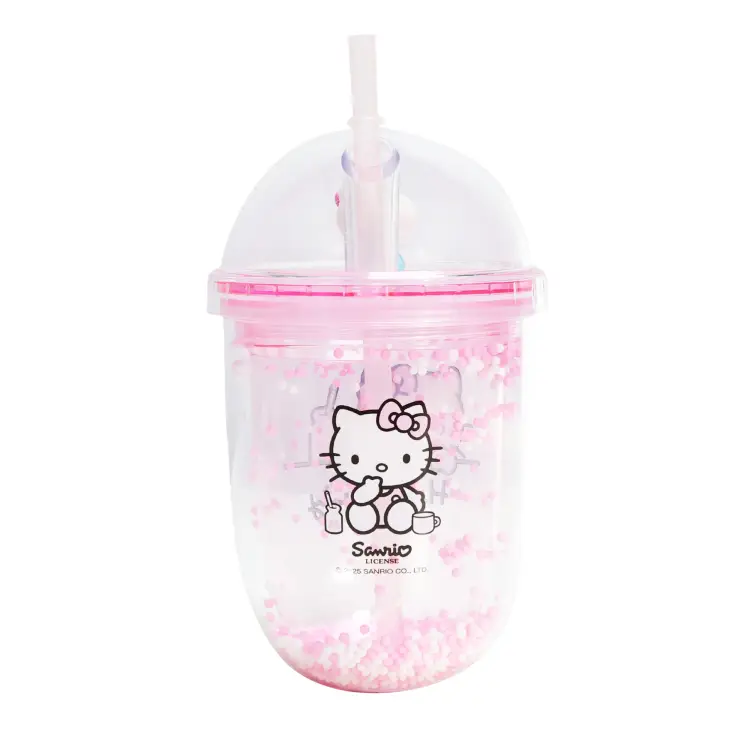 HELLO KITTY - Kubek "Boba" ze słomką