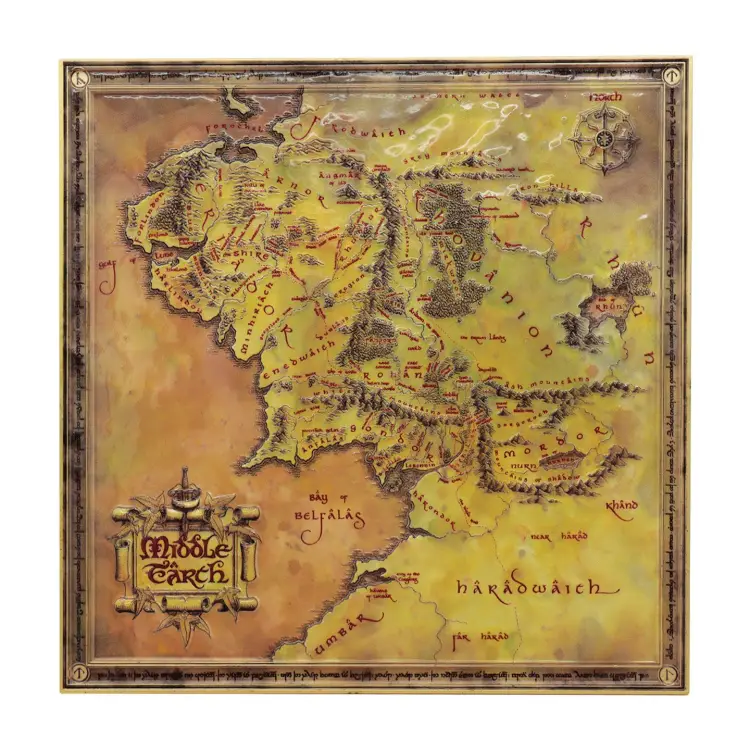 WŁADCA PIERŚCIENI - Metalowa mapa, edycja limitowana