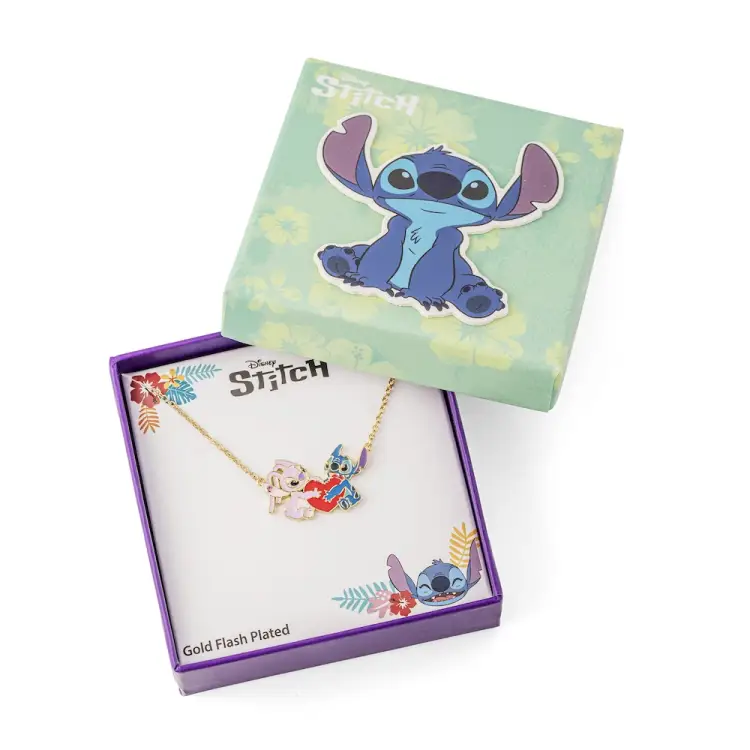 STITCH & ANGEL - Love - Naszyjnik z zawieszką 18 mm