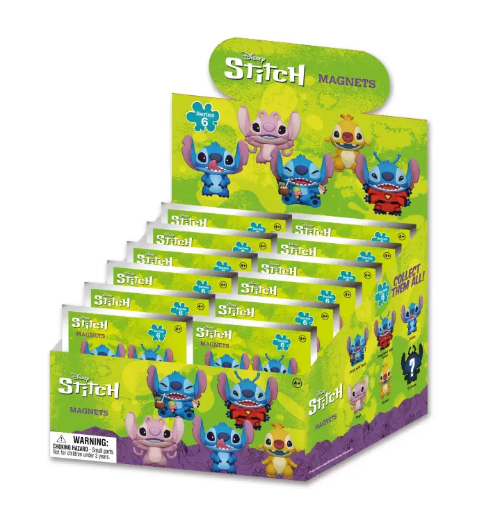 STITCH - Seria 6 - Magnesy piankowe 3D w ślepych torebkach (display 12 szt.)