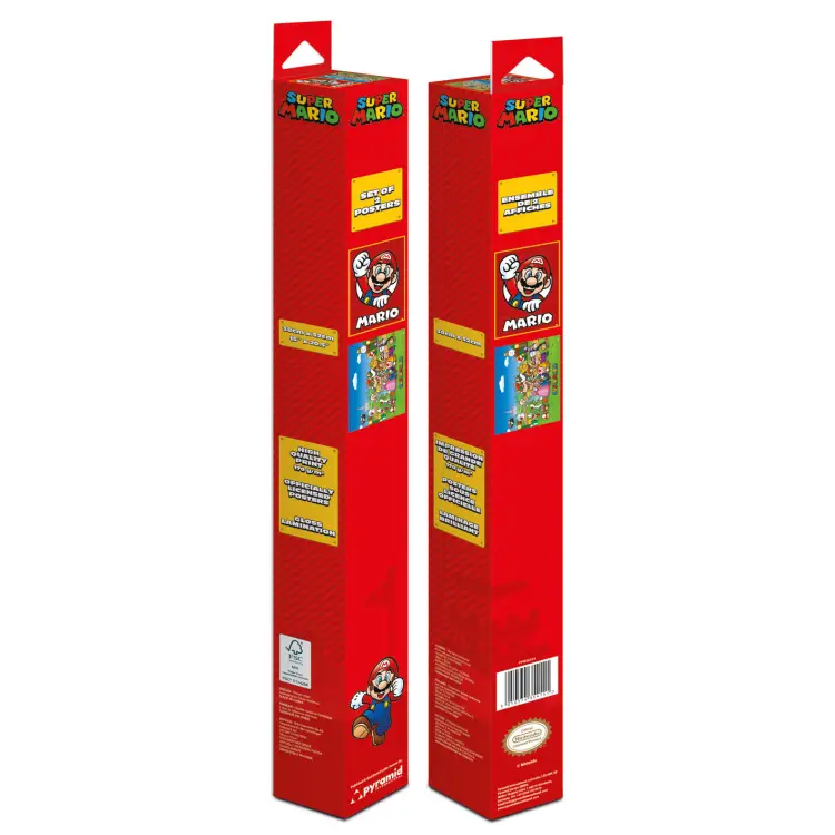 SUPER MARIO - Zestaw 2 plakatów 52 x 38 cm