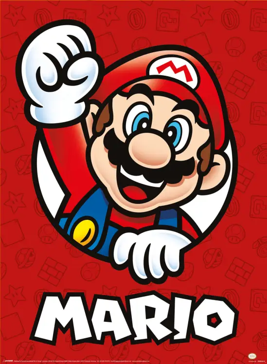 SUPER MARIO - Zestaw 2 plakatów 52 x 38 cm