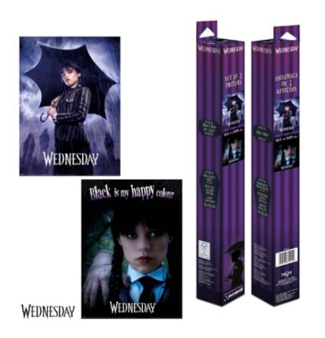 WEDNESDAY - Wednesday Addams - Zestaw 2 plakatów 52 x 38 cm