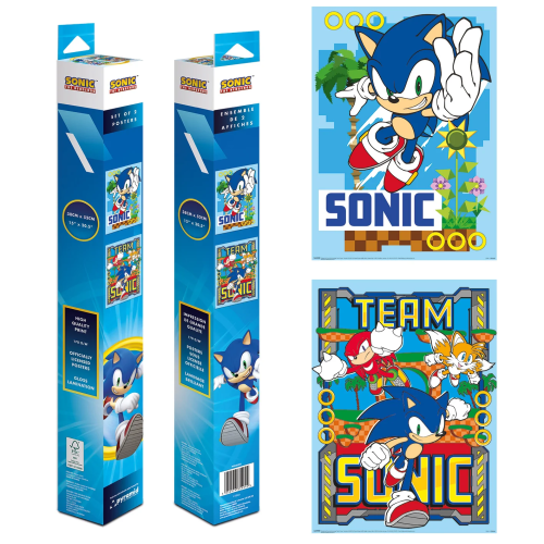 SONIC - Green Hill - Zestaw 2 plakatów 52 x 38 cm