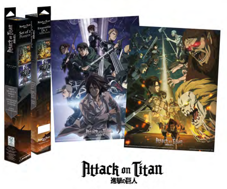 ATTACK ON TITAN - Sezon finałowy - Zestaw 2 plakatów 52 x 38 cm