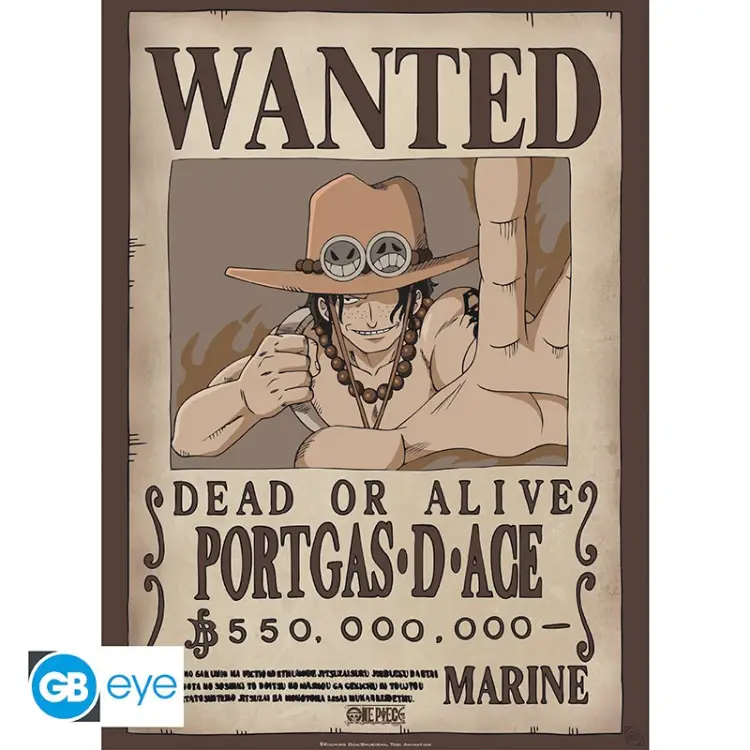 ONE PIECE - Wanted Luffy & Ace - Zestaw 2 plakatów "52x38