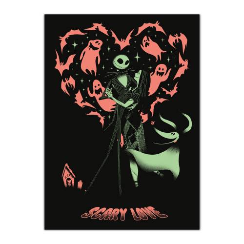 NIGHTMARE BEFORE XMAS - Plakat "Gow in the Dark" 50x70cm