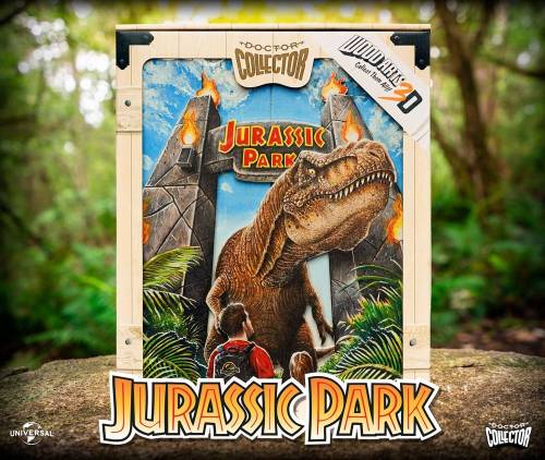 JURASSIC PARK - Bramy - plakat 3D WoodArts '30x40cm'