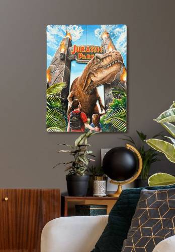 JURASSIC PARK - Bramy - plakat 3D WoodArts '30x40cm'