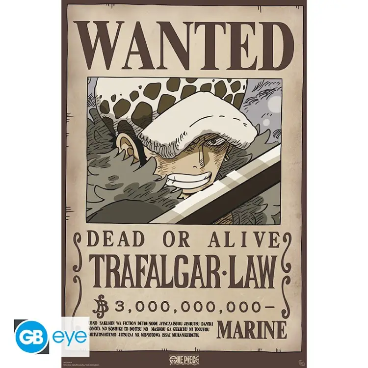 ONE PIECE - Wanted Law Wano - Plakat 91x61cm