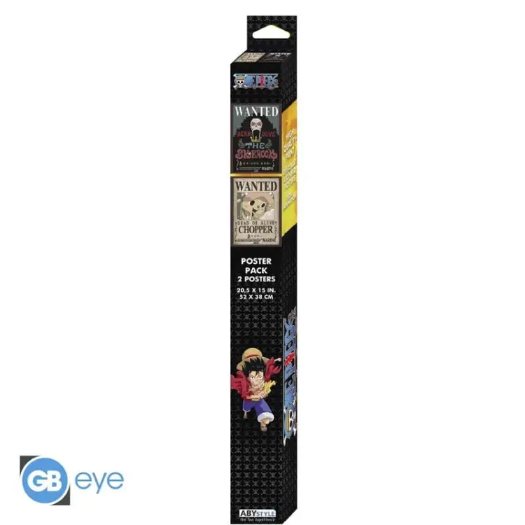 ONE PIECE - Wanted Chopper & Brook - Zestaw 2 plakatów "52x38