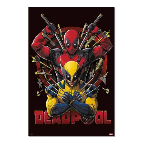 DEADPOOL & WOLVERINE - Walka - plakat 61 x 91 cm