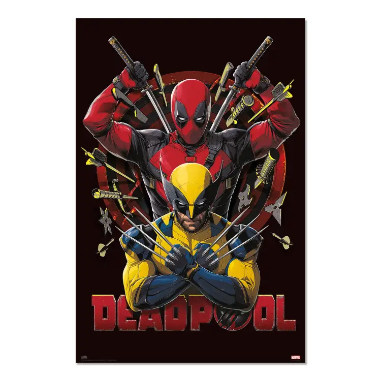 DEADPOOL & WOLVERINE - Walka - plakat 61 x 91 cm