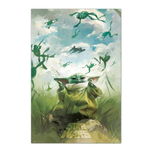 STAR WARS - Trening Grogu - Plakat 61x91cm