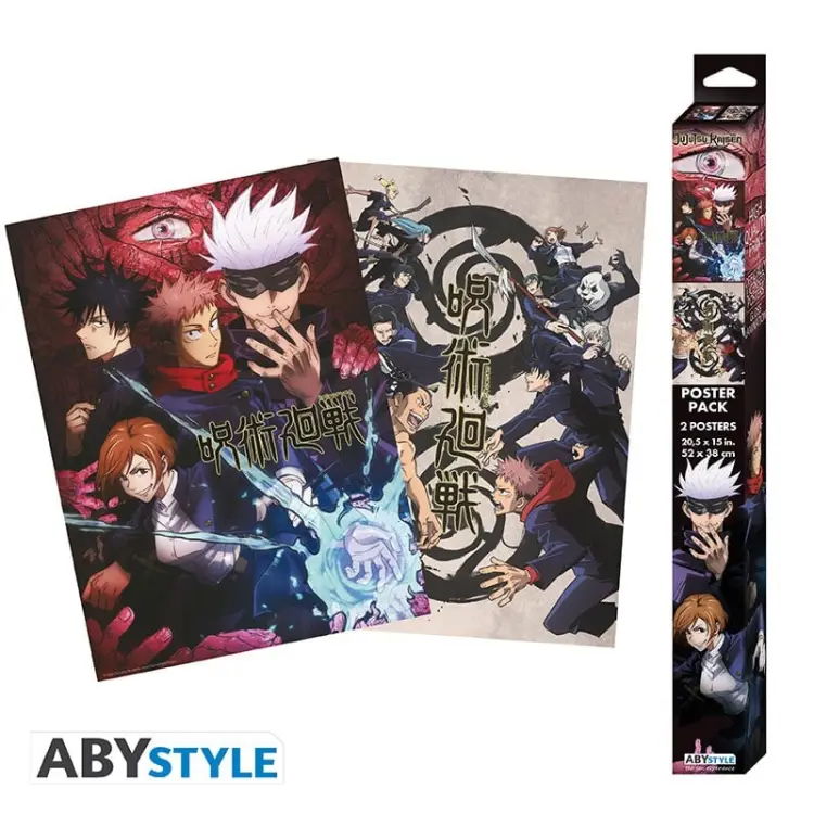 JUJUTSU KAISEN - Grupa i szkoły - Zestaw 2 plakatów "52x38