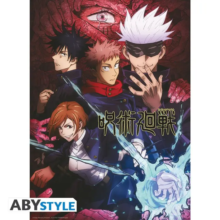 JUJUTSU KAISEN - Grupa i szkoły - Zestaw 2 plakatów "52x38