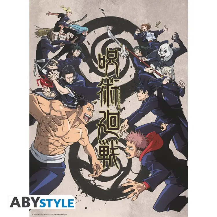 JUJUTSU KAISEN - Grupa i szkoły - Zestaw 2 plakatów "52x38