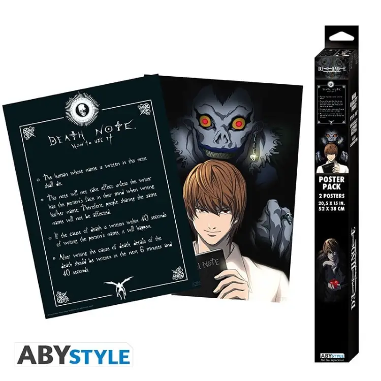 DEATH NOTE - Chibi - Zestaw 2 plakatów '52x38