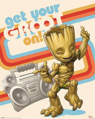 MARVEL - Mini Plakat 40X50 - Strażnik Galaktyki Get Your Groot On