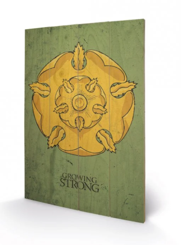 GAME OF THRONES - Wydruk na drewnie 40X59 - Tyrell