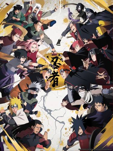 NARUTO SHIPPUDEN - Złoty plakat 30x40cm
