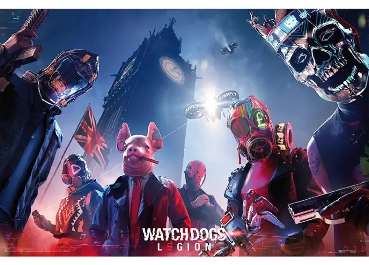 WATCH DOGS LEGION - Keyart Legion - plakat '91x61'