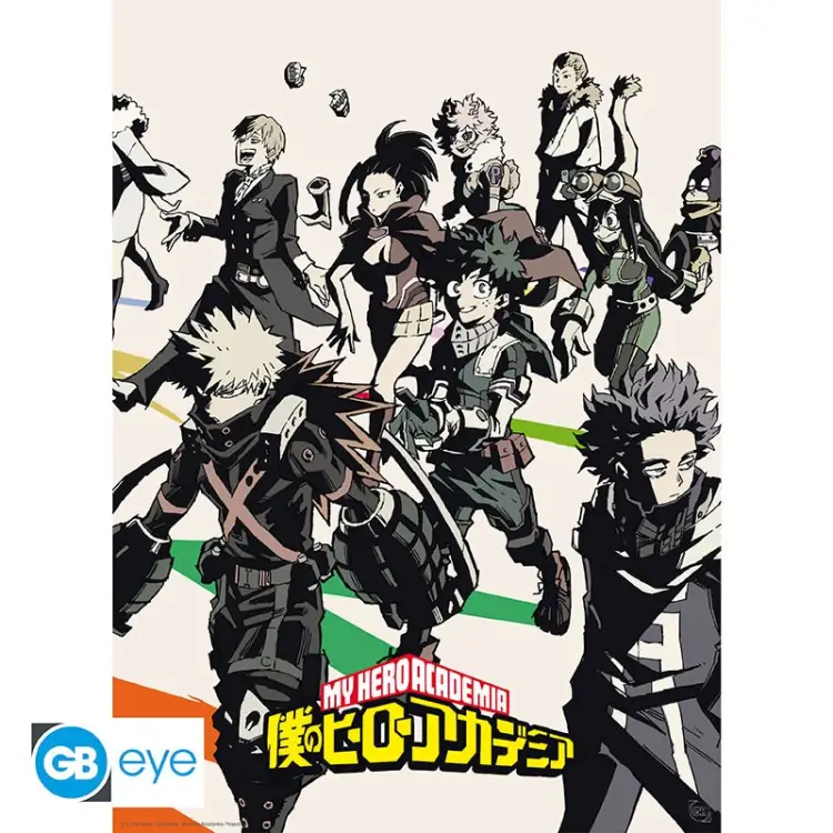 MY HERO ACADEMIA - Bohaterowie / Złoczyńcy - Zestaw 2 plakatów 52x38