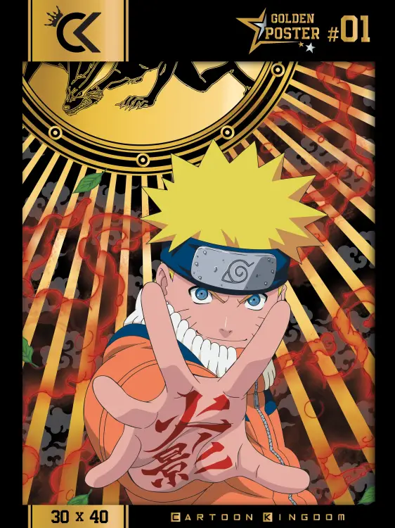 NARUTO - Naruto - Złoty plakat 30x40cm