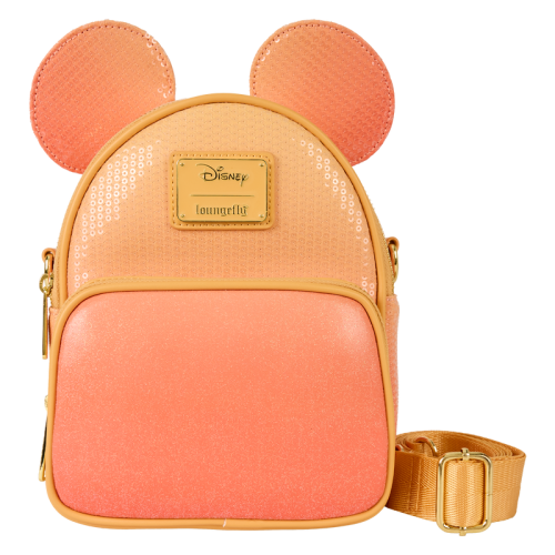 DISNEY - Mickey Mouse "Glitter" - Konwertowalna torba crossbody Loungefly