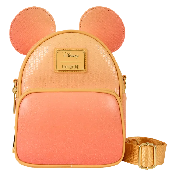 DISNEY - Mickey Mouse "Glitter" - Konwertowalna torba crossbody Loungefly