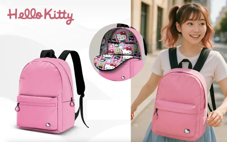 HELLO KITTY - Plecak BLOCK - '41x30x18cm'