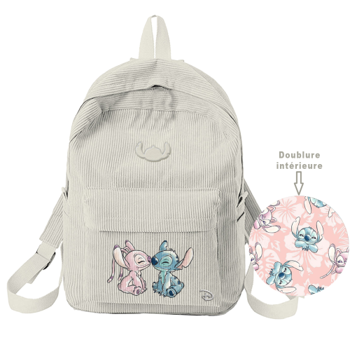 STITCH & ANGEL - Sztruks - plecak '34,5x27x12cm'