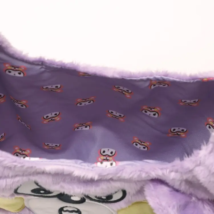 SANRIO - Kuromi - Mini futrzana torba na ramię
