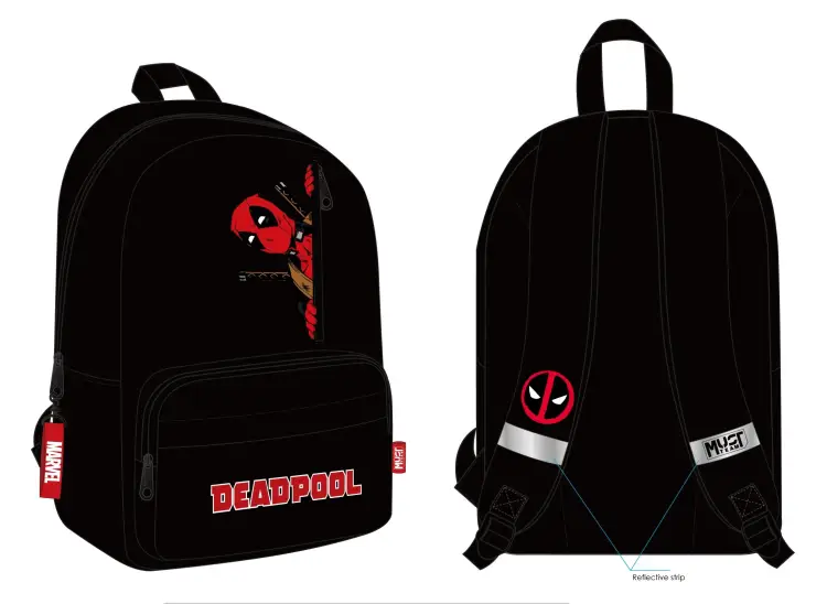 DEADPOOL - Czerwone logo - Plecak '41x29x17cm'