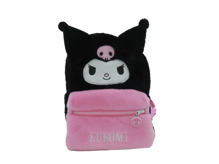 HELLO KITTY - Kuromi - Futrzany plecak - 30x14x22cm