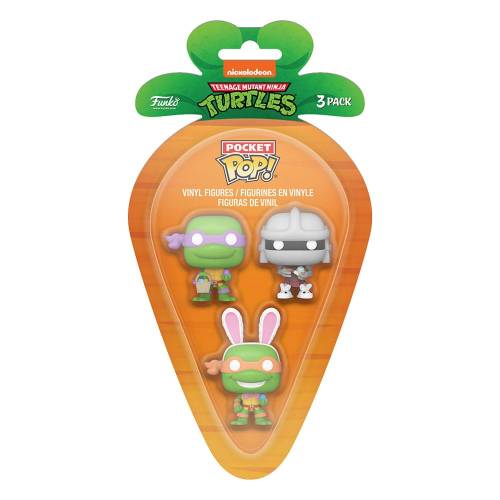 Pocket POP! 3pack - Donatello, Michelangelo, Shredder Ninja Turtles - Marchewka (1)