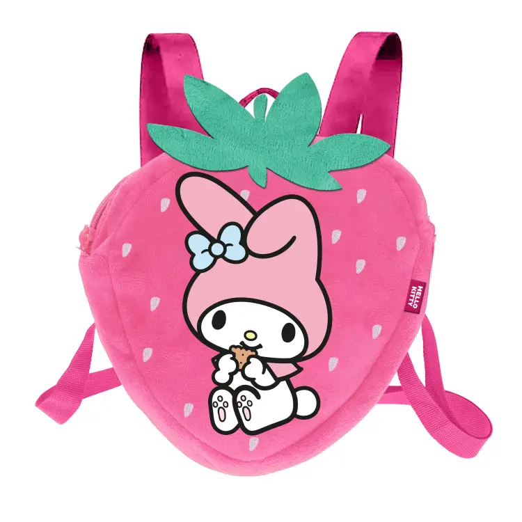 MY MELODY - Strawberry - Mini plecak futrzany '25x22x12cm'