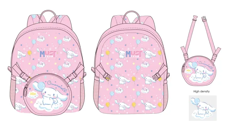 CINNAMOROLL - Must - Plecak + odpinana torba na ramię