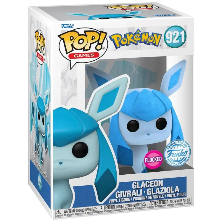 Funko POP! Glaceon Flocked - Pokemon #921