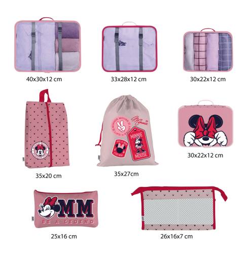 MINNIE - Organizery do walizek - 8 szt.
