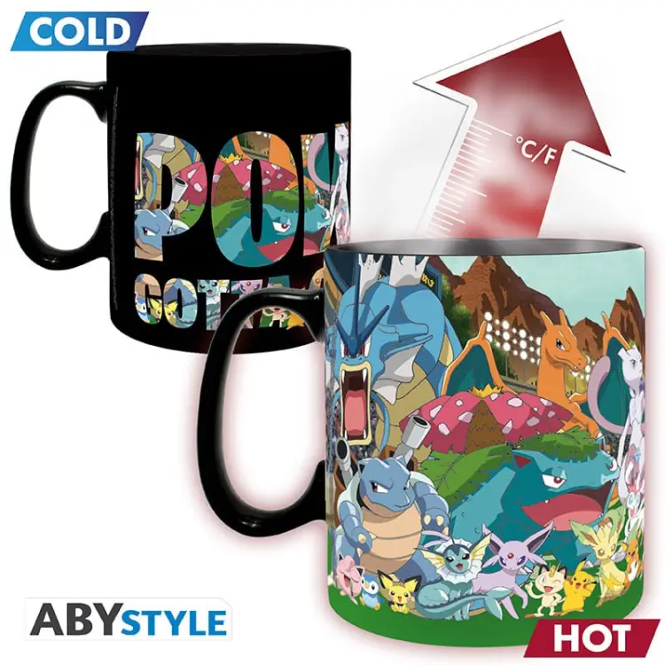 POKEMON - Złap je wszystkie - Kubek Heat Change 460ml