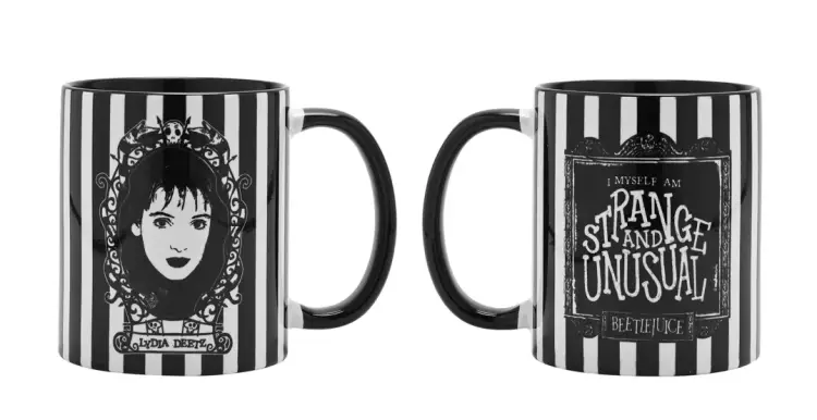 BEETLEJUICE - Black&White - Lydia - Wewnętrzny kolorowy kubek - 10Oz
