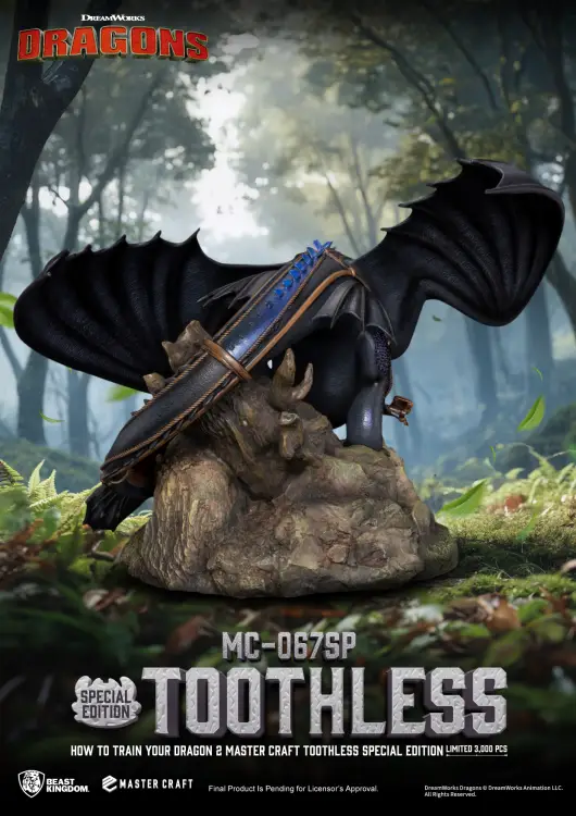 HOW TO TRAIN YOUR DRAGON 2 - Szczerbatek - Statuetka Master Craft 38 cm