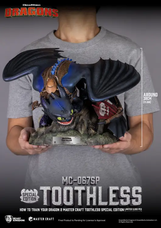 HOW TO TRAIN YOUR DRAGON 2 - Szczerbatek - Statuetka Master Craft 38 cm
