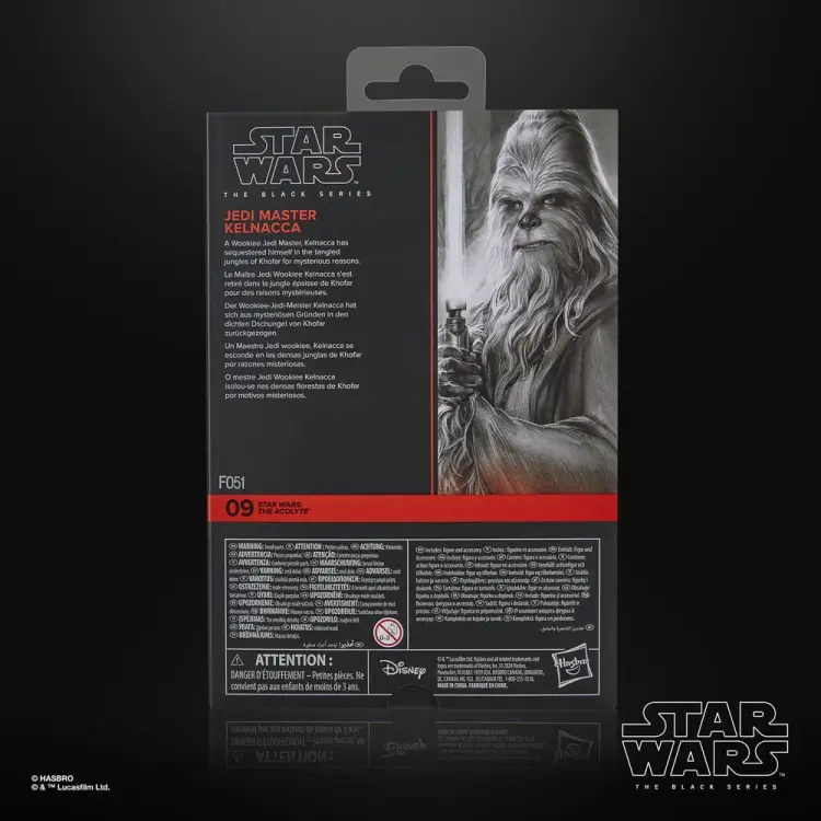 THE ACOLYTE - Mistrz Jedi Kelnacca - Figurka Czarna Seria 15cm