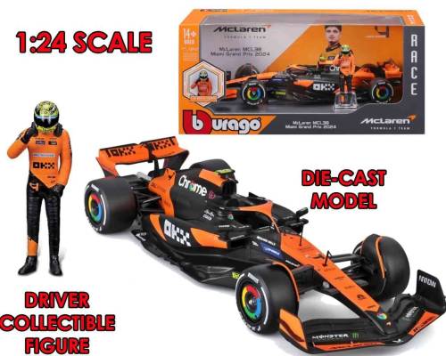 FORMUŁA 1 - F1 Mc Laren Mcl38 z Norrisem - Zestaw modelarski 1/24