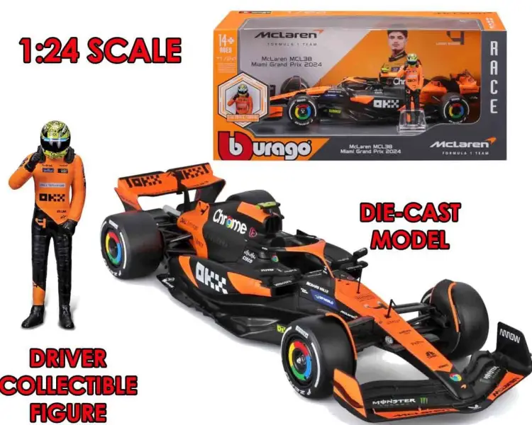 FORMUŁA 1 - F1 Mc Laren Mcl38 z Norrisem - Zestaw modelarski 1/24