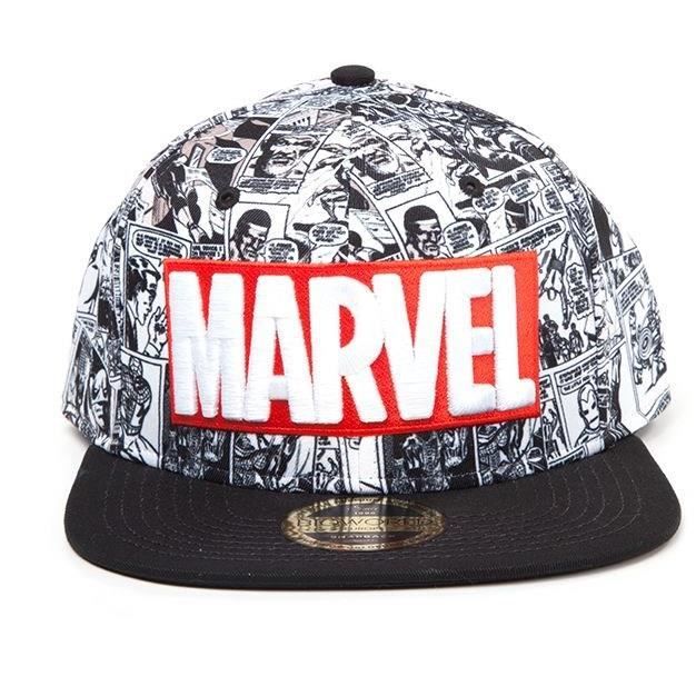 MARVEL - Snapback - Klasyczne logo czerwono-białe